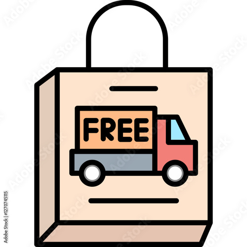 Free Home Delivery Icon