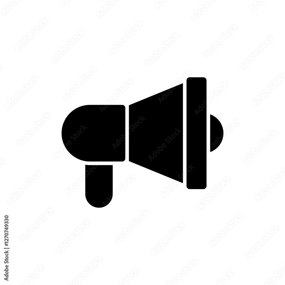 Megaphone icon vector illustration. Loudspeaker sign and symbol Megaphone icon vector illustration. Loudspeaker sign and symbol