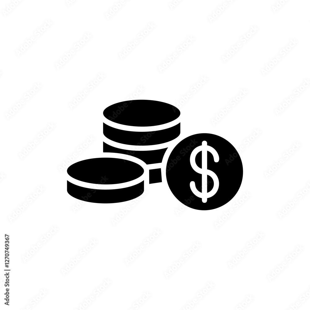 Money icon vector illustration. Money sign and symbol Money icon vector illustration. Money sign and symbol