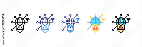 Danger Multistyle Icon Set