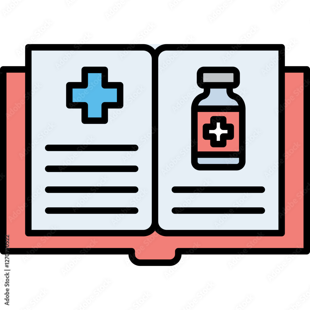 Obraz premium Medical Book Icon