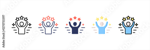 Confidence Multistyle Icon Set