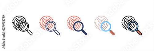 Evidence Multistyle Icon Set