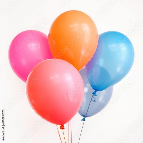 Wallpaper Mural colorful balloons  on transparent background, colorful balloons isolated on white,  balloons Torontodigital.ca