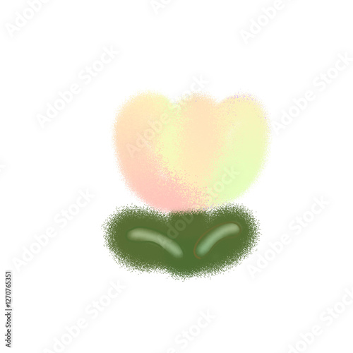 Abstract Flower with Pink Petals