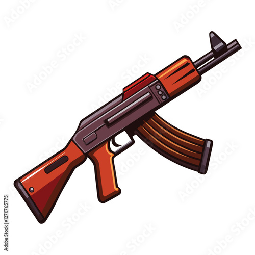 akm gun vector image