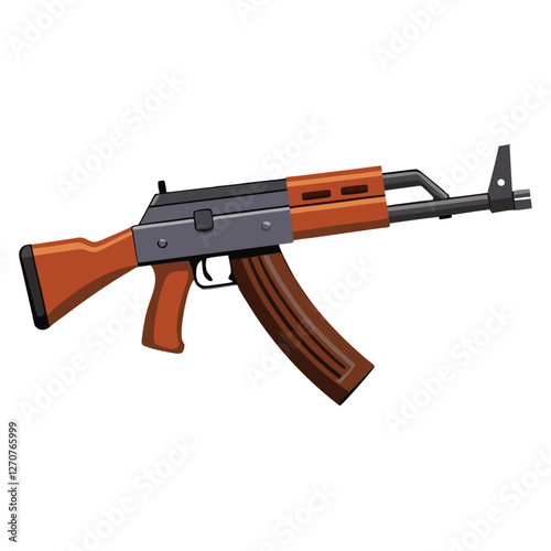 akm gun vector image