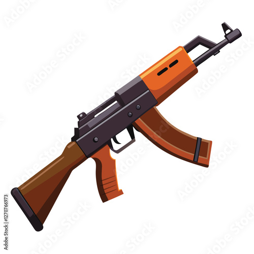 akm gun vector image