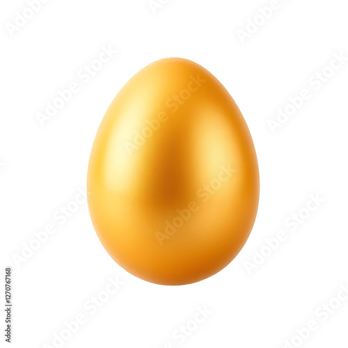 golden egg isolated on transparent background
