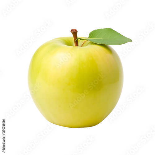 Green Apple isolated on transparent background 