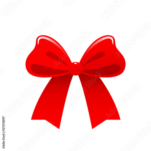 red ribbon bow