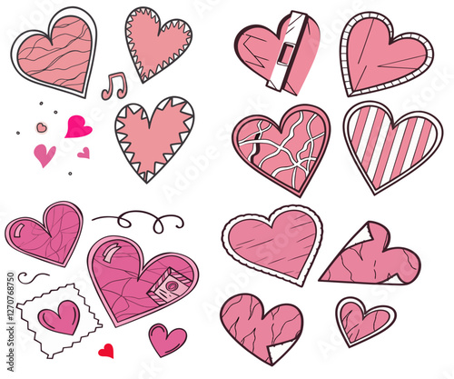 seamless pattern with hearts