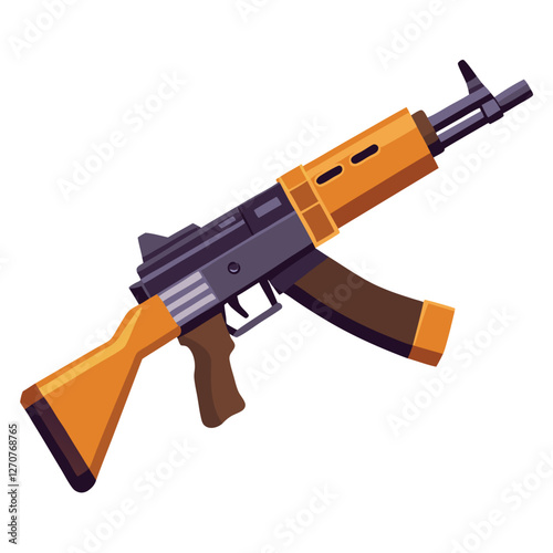akm gun vector image