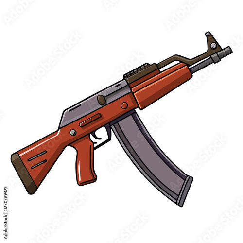 akm gun vector image