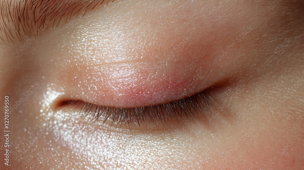 Fototapeta premium Close-Up of Soft Skin with Subtle Textures and Natural Highlights