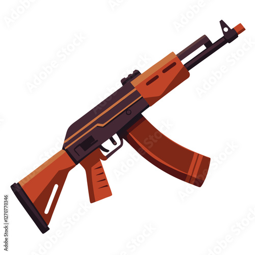 akm gun vector image