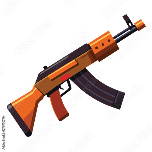 akm gun vector image