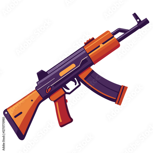 akm gun vector image