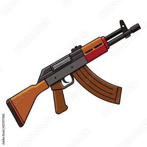 akm gun vector image