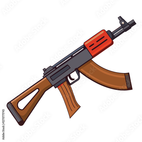 akm gun vector image