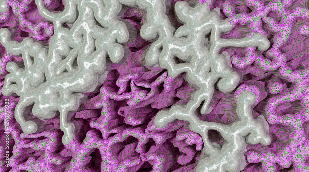 Detailed view of molecular structures showcasing complex interactions in a vibrant scientific environment Detailed view of molecular structures showcasing complex interactions in a vibrant scientific environment