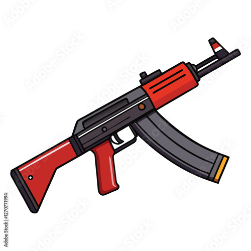 akm gun vector image