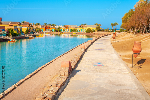 El Gouna townscape. Egypt