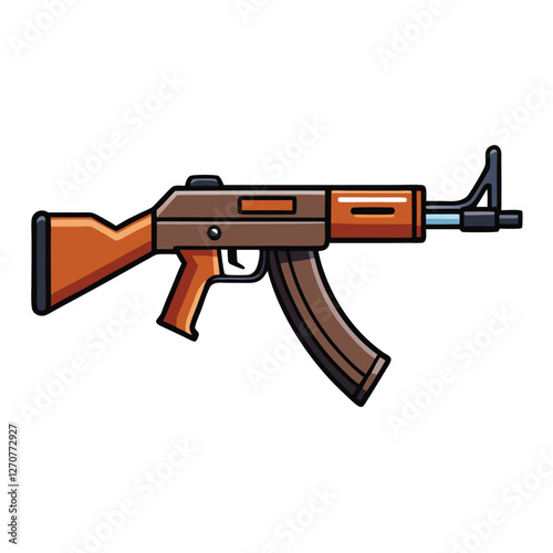 akm gun vector image 
