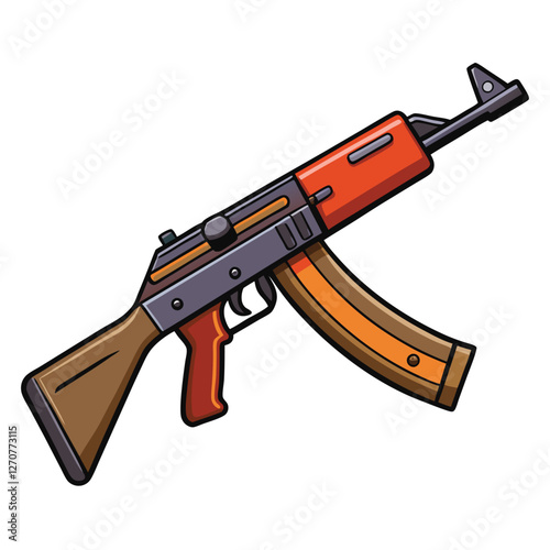 akm gun vector image 