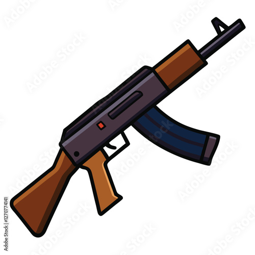 akm gun vector image 