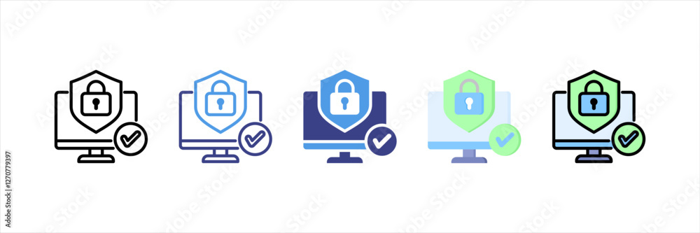 Clean Computer Virus Multistyle Icon Set Clean Computer Virus Multistyle Icon Set