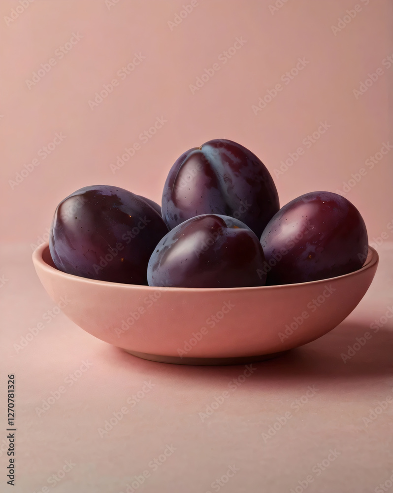 A simple yet elegant display of plums. A simple yet elegant display of plums.