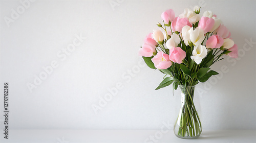 Wallpaper Mural  pastel pink sweet pea and rose bouquet Torontodigital.ca