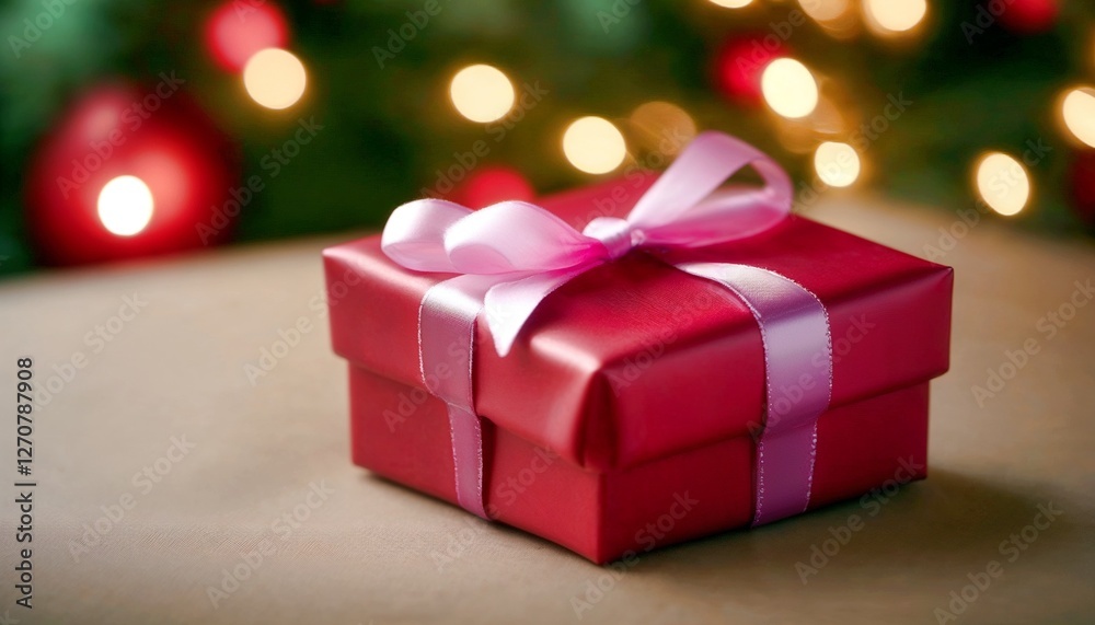 red gift box with ribbon red gift box with ribbon