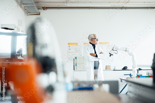 Wallpaper Mural Engineer in a laboratory with robotic equipment Torontodigital.ca