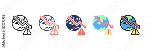 Crisis Multistyle Icon Set