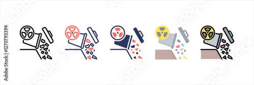 Disposal Multistyle Icon Set