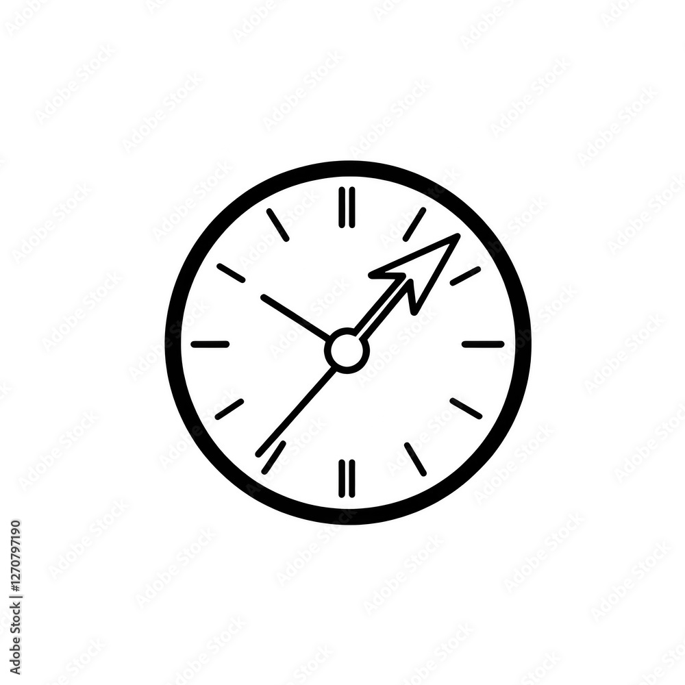 clock isolated on white background clock isolated on white background