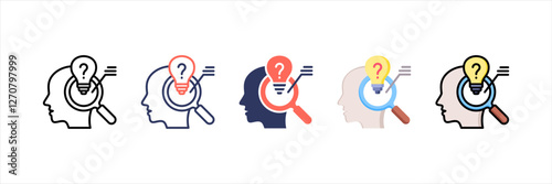 Qualitative Research Multistyle Icon Set