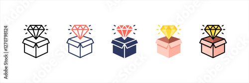 Value Proposition Multistyle Icon Set