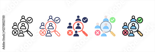 Selection Multistyle Icon Set