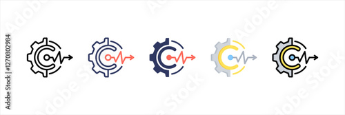 Output Multistyle Icon Set
