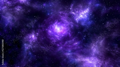 Wallpaper Mural Radiant Cosmos Galaxy Formation Space Scene with Purple and Blue Hues Celestial Universe Splendor Torontodigital.ca