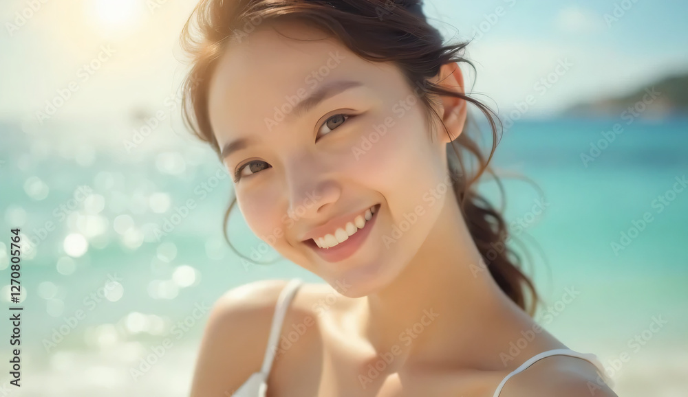 Young Asian woman with beautiful skin.Beauty inspired photo. Beauty-inspired photo Young Asian woman with beautiful skin.Beauty inspired photo. Beauty-inspired photo