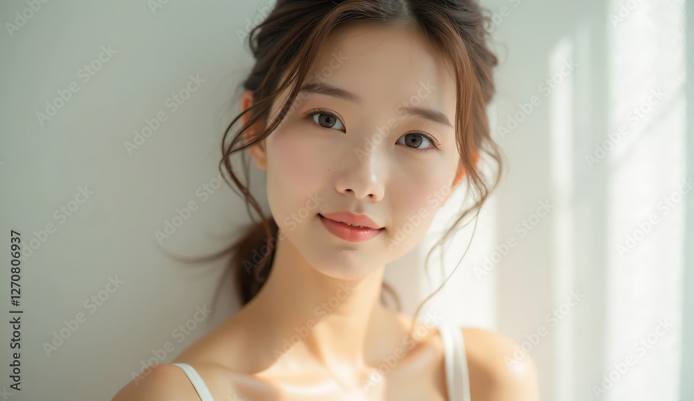 Young Asian woman with beautiful skin.Beauty inspired photo. Beauty-inspired photo Young Asian woman with beautiful skin.Beauty inspired photo. Beauty-inspired photo