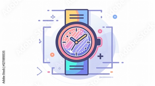 Blue Time Clock Icon for Employee Time Tracking