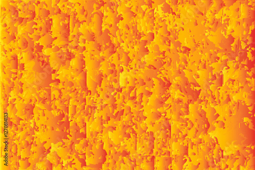 Surface of yellow plasticine texture for background.