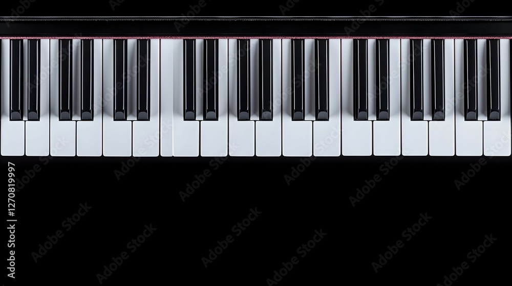 Close Up of Piano Keyboard Black and White Keys Close Up of Piano Keyboard Black and White Keys