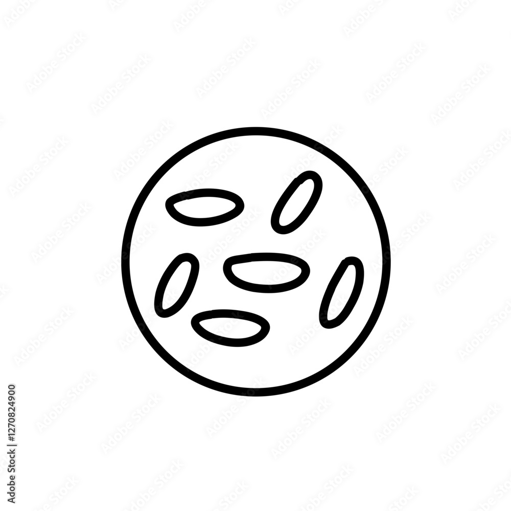 Fototapeta premium bacteria and viruses icon