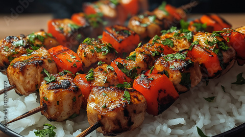 grilled chicken breast with vegetables